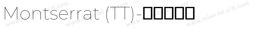Montserrat (TT)字体转换